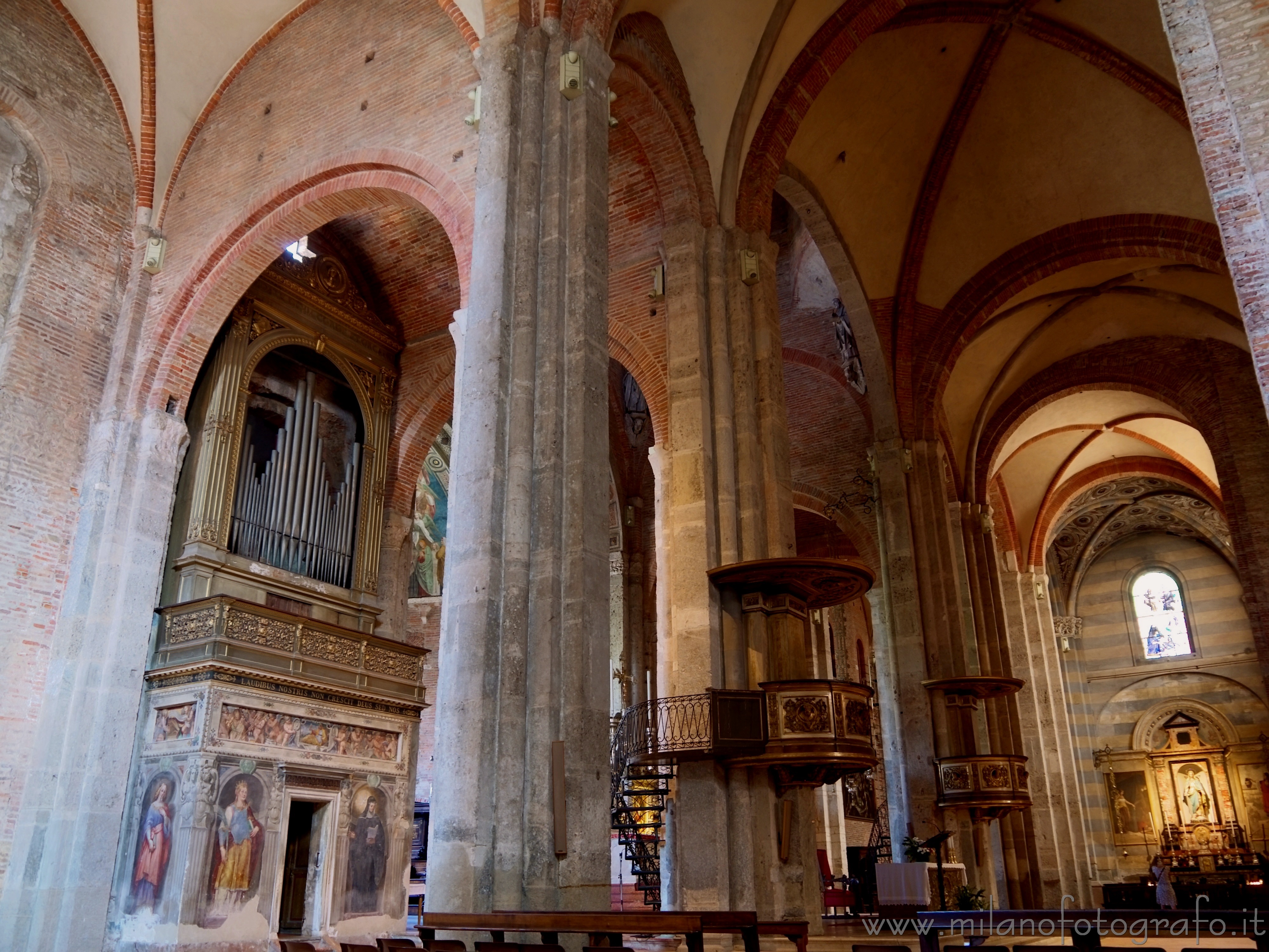 Milan (Italy) - Transept of the Basilica of San Simpliciano